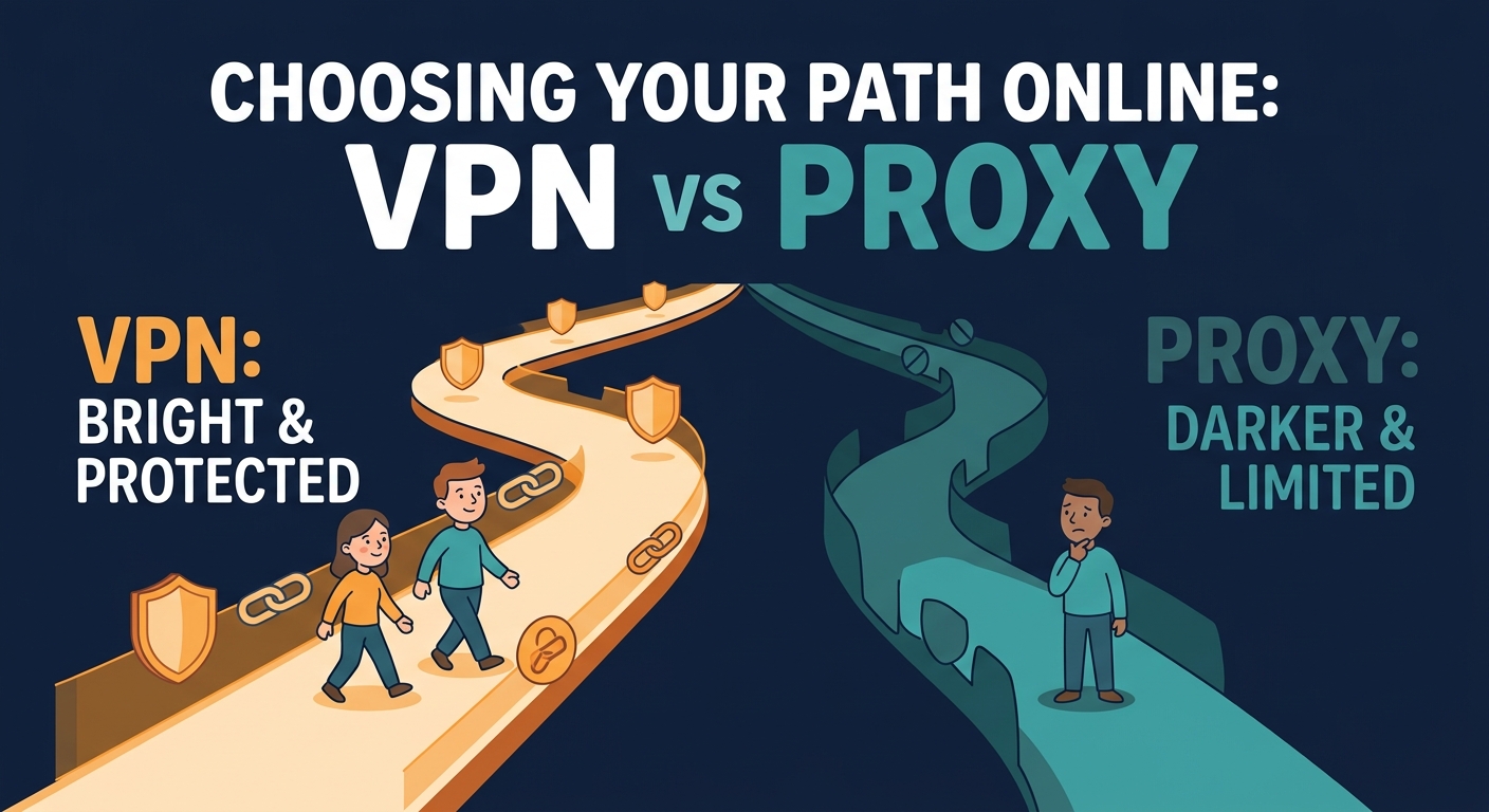 VPN vs Proxy comparison with VPN as superior choice